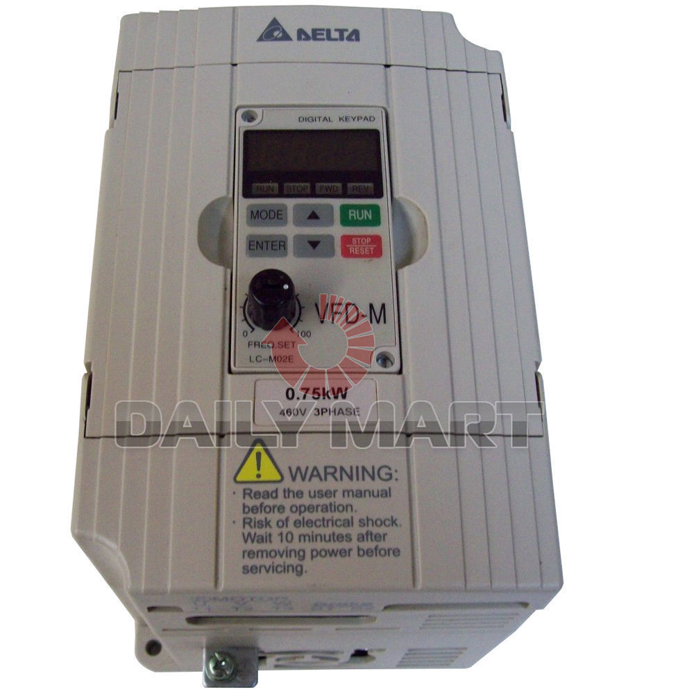 new Delta VFD007M43B PLC 0.75KW 460V Three Phase Sensorless Vector Micro AC Drive - DELTA