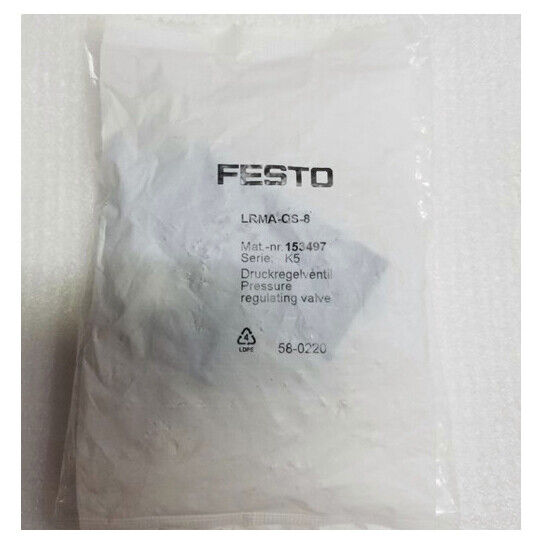 FESTO Pressure Relief Valve LRMA-QS-8 153497 Spot Stock - FESTO