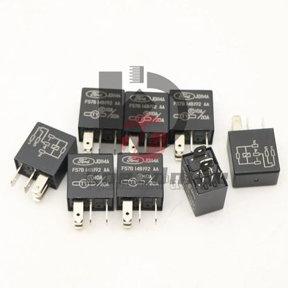2 PCS F57B 14B 192 AA 5 Pin 20A/10A 12VDC JQ114A Ford automotive relay