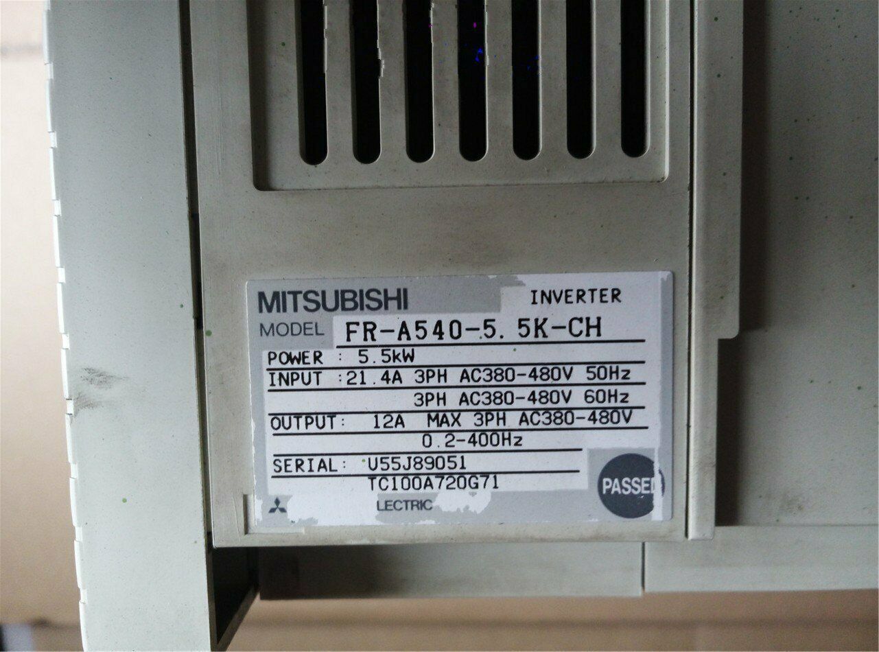 Used Mitsubishi Inverter FR-A540-5.5K-CH Tested Good Condition - MITSUBISHI