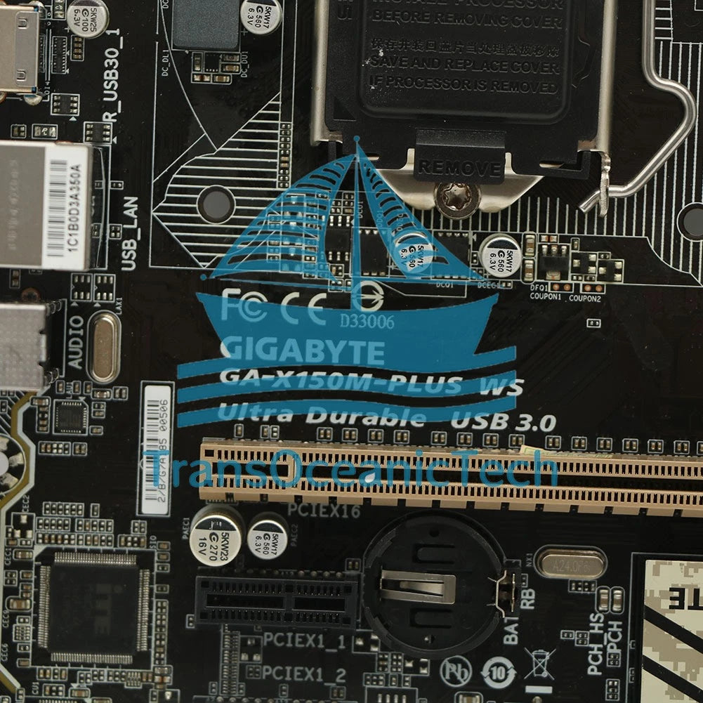 Gigabyte GA-X150M-PLUS WS LGA 1151 Socket Intel C232 DDR4 Motherboard