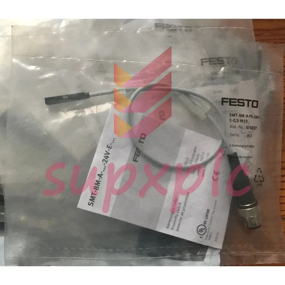 One Festo SMT-8M-A-PS-24V-E-0.3-M12 574337 Proximity Switch Free delivery