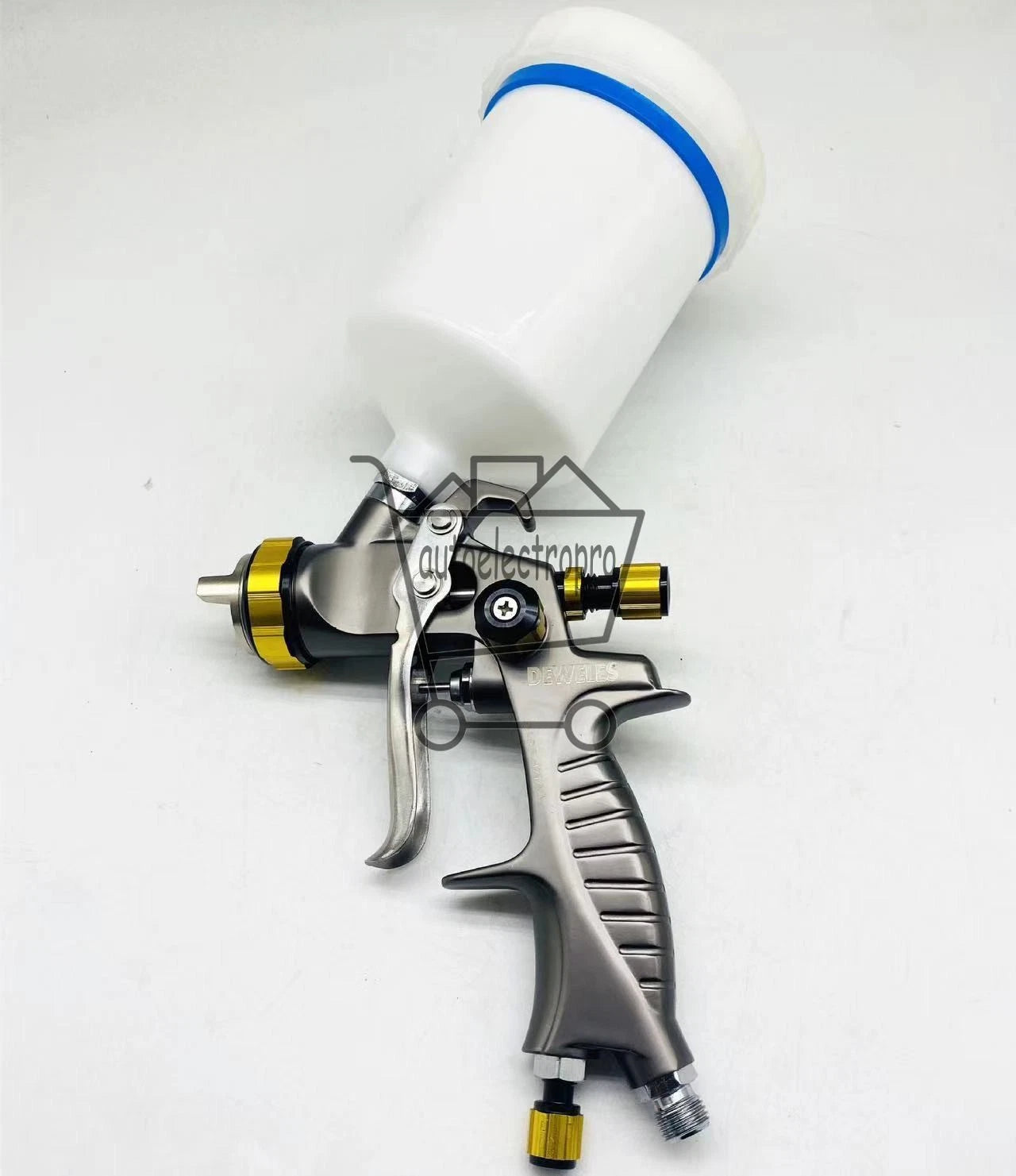 Black Mini931G Car Paint Spray Gun HVLP Repair Tool 0.5/0.8mm Nozzle 250mm Cup