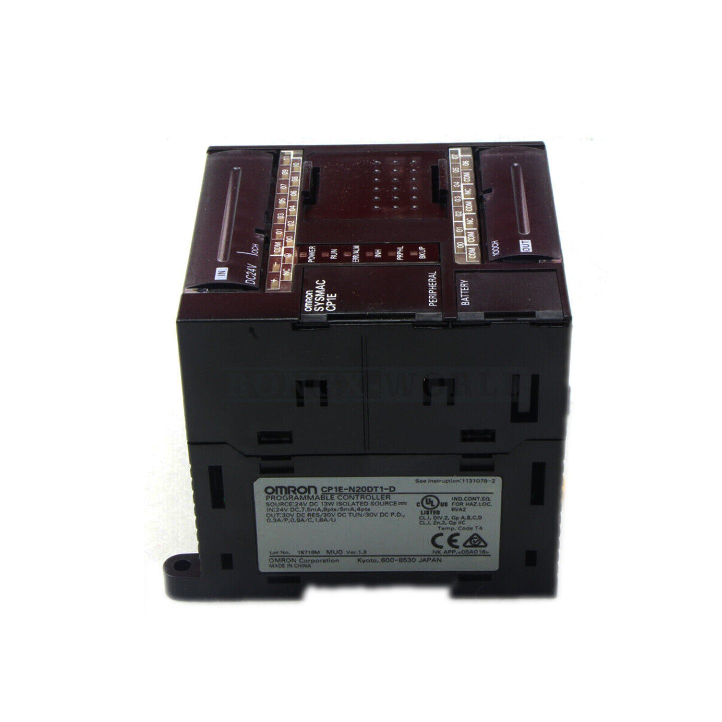 Omron CP1E-N20DT1-D PLC CPU Unit - OMRON