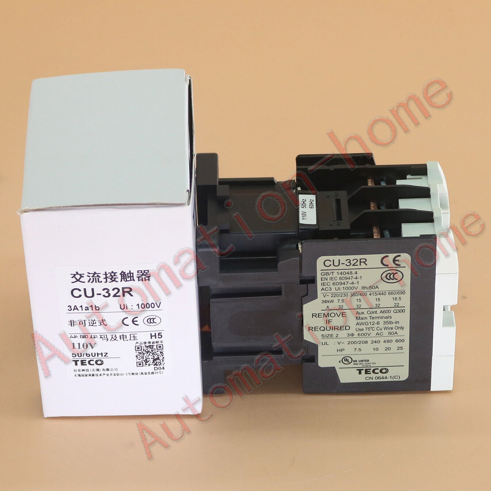 new 1PC  CU-32R 110V CU 32R TECO magnetic contactor In