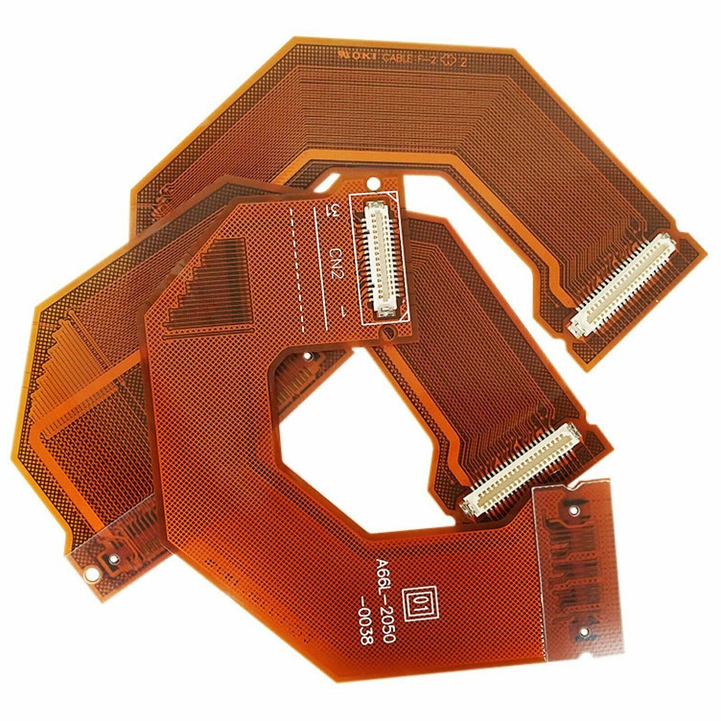 Used Fanuc A66L-2050-0038 Controller LCD Screen Ribbon Cable - FANUC