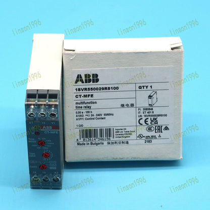 1PCS CT-MFE ABB Time Relay Multifunction 1c/o, 0.05s-100h, 24-240VAC/DC - ABB