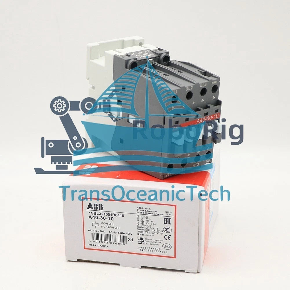 1PCS ABB A40-30-10 Contactor 110V50Hz/110-120V60Hz 1SBL321001R8410