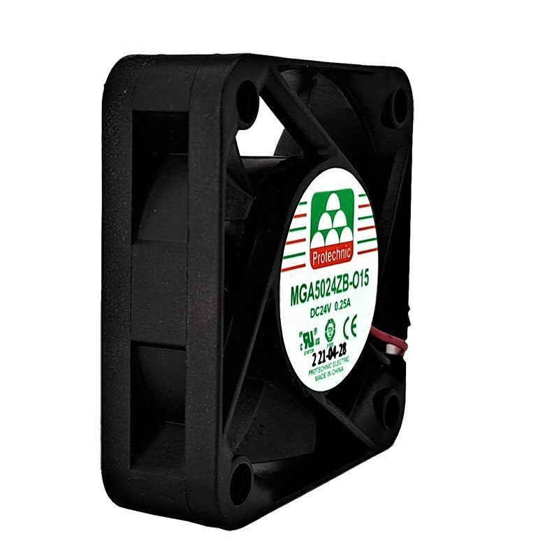 Protechnic MGA5024ZB-O15 5015 DC24V 0.25A 2-Wire DC Cooling Fan