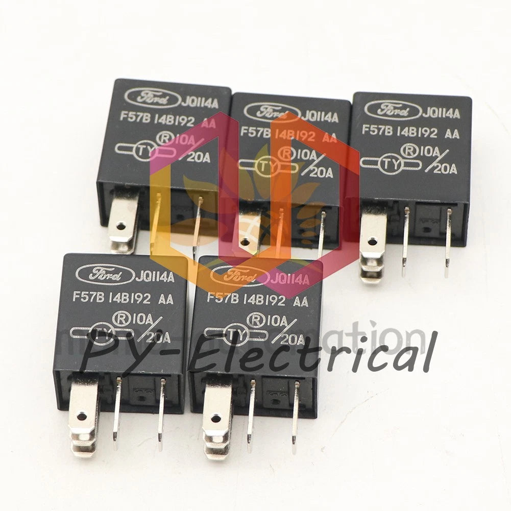 F57B 14B 192 AA 5 Pin 20A/10A 12VDC JQ114A Ford automotive relay 5PCS