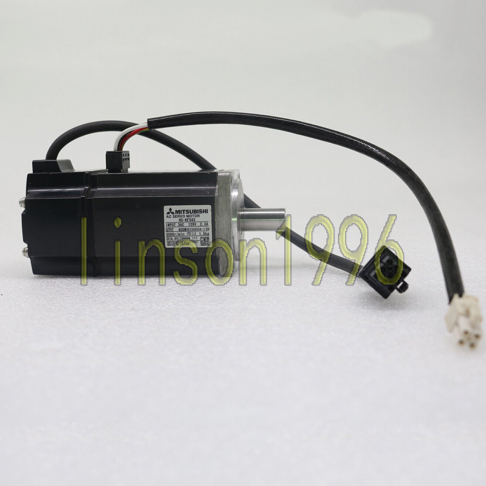 used ONE HC-KFS43 AC Servo Motor Mitsubishi - MITSUBISHI
