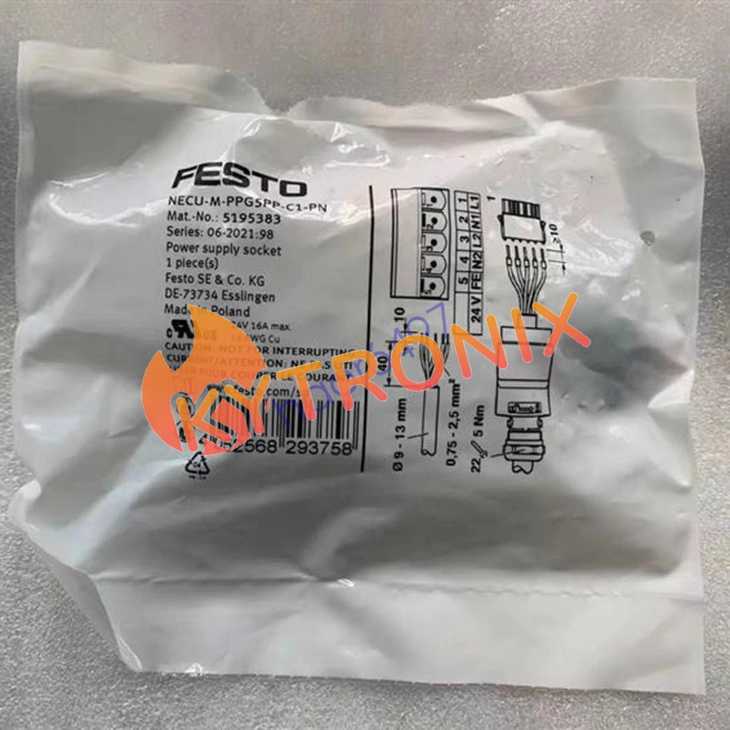 1pc Festo NECU-M-PPG5PP-C1-PN 5195383 Bus connector Free ship #YP1