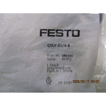 10PC  FESTO Threaded plug QSLV-G1/8-4 186137 Free shipping