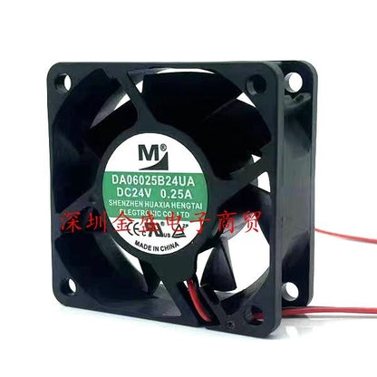 M DA06025B24UA 6025 DC24V 0.25A 6CM 2-wire Inverter Cooling Fan