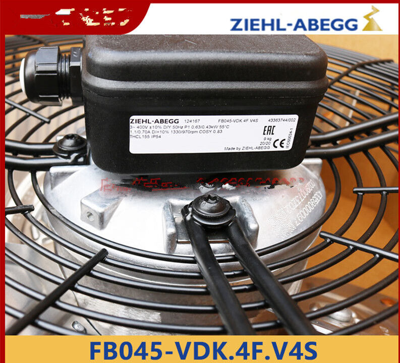 ZIEHL-ABEGG Fan FB045-VDK.4F.V4S Axial Cooling Fan 400V - ZIEHL-ABEGG