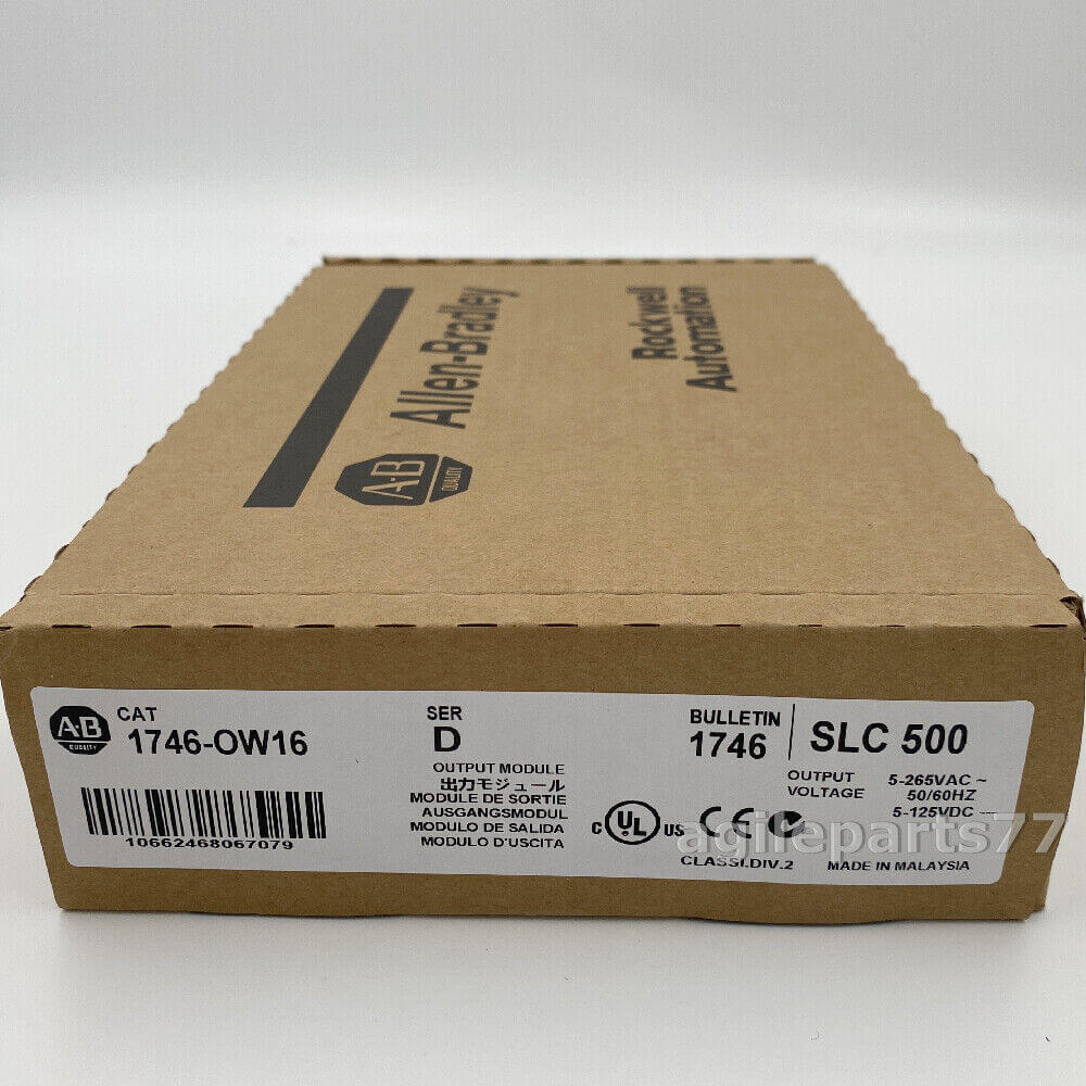 AB 1746-OW16 SLC500 SerD Output Module 1746OW16 NEW Factory Sealed TX - KOEED