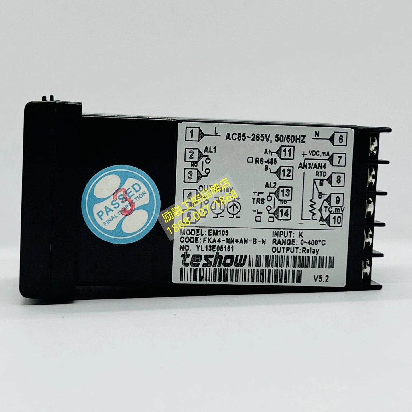 teshow EM105-FKA4-MN*AN-B-N Thermostat Meter