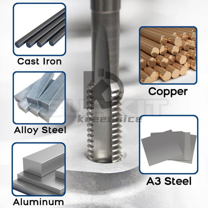 M20 X 2 Thread Tap Left Hand, HSS M20x2.0 Straight Fluted Machine Tap