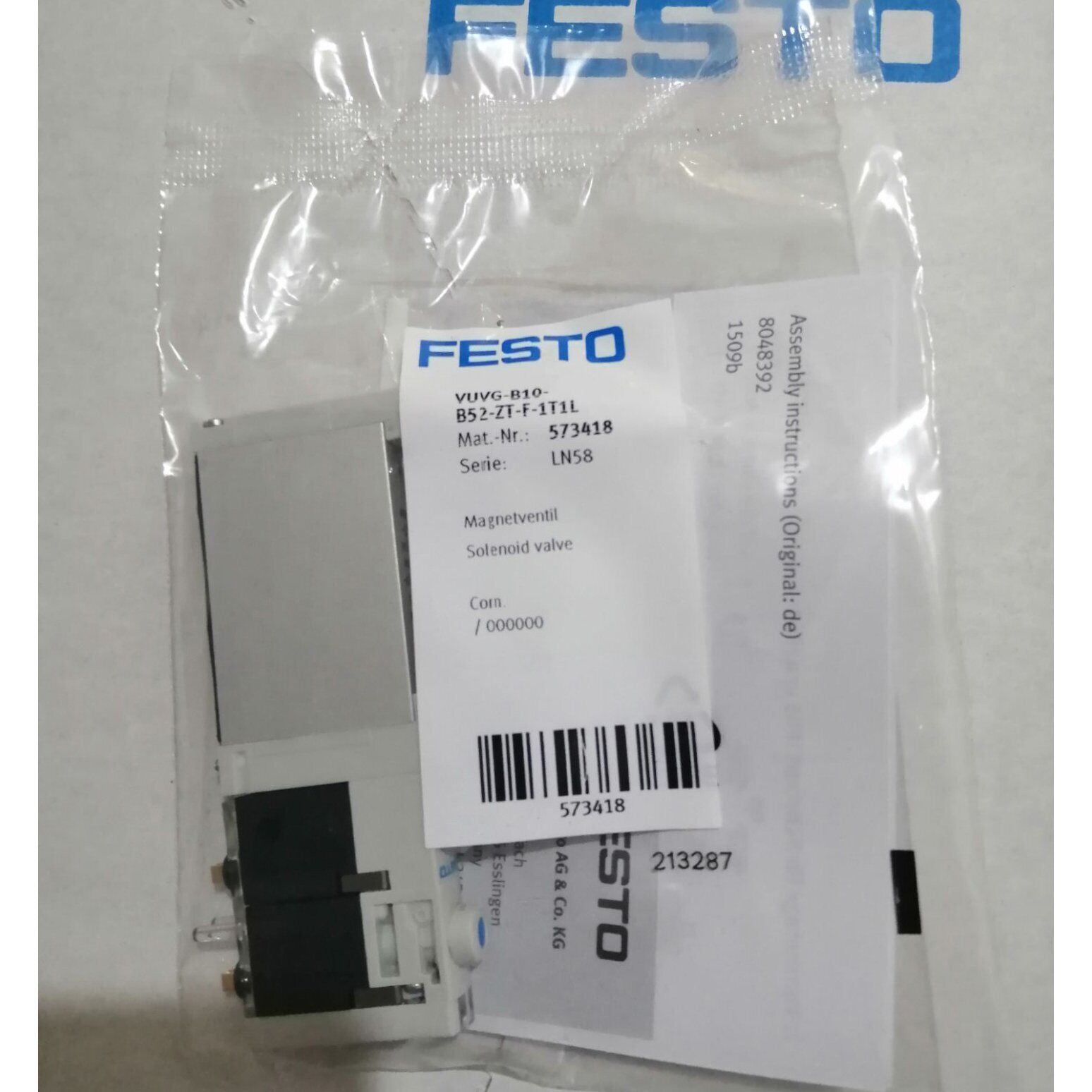 FESTO VSG B10 B52 ZT F 1T1L - FESTO