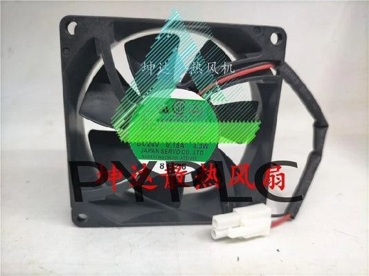1 PCS SERVO Fan PUDC24U7C-L01 DC24V 0.18A 4.3W 8025 8 cm cooling fan 2 pin