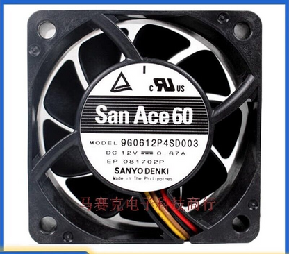 SANYO 9G0612P4SD003 12V 0.67A 4-Wire Cooling Fan