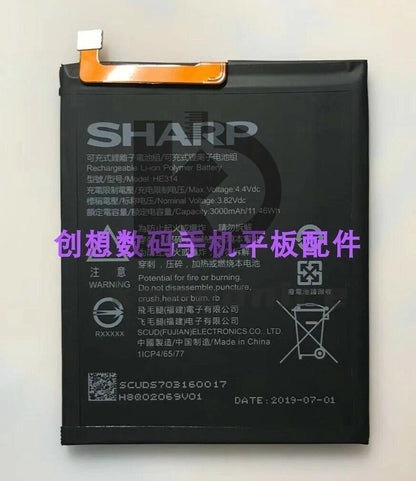 1Pcs Battery HE314 3000mAh 3.82V For Sharp AQUOS Z2 A1 FS8002 + Disassemble tool