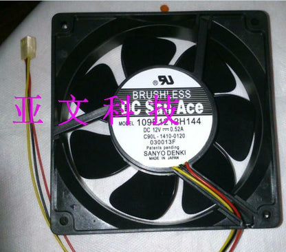 1pcs Sanyo 109E1212H144 12V 0.52A 120 * 120 * 38MM dual ball fan