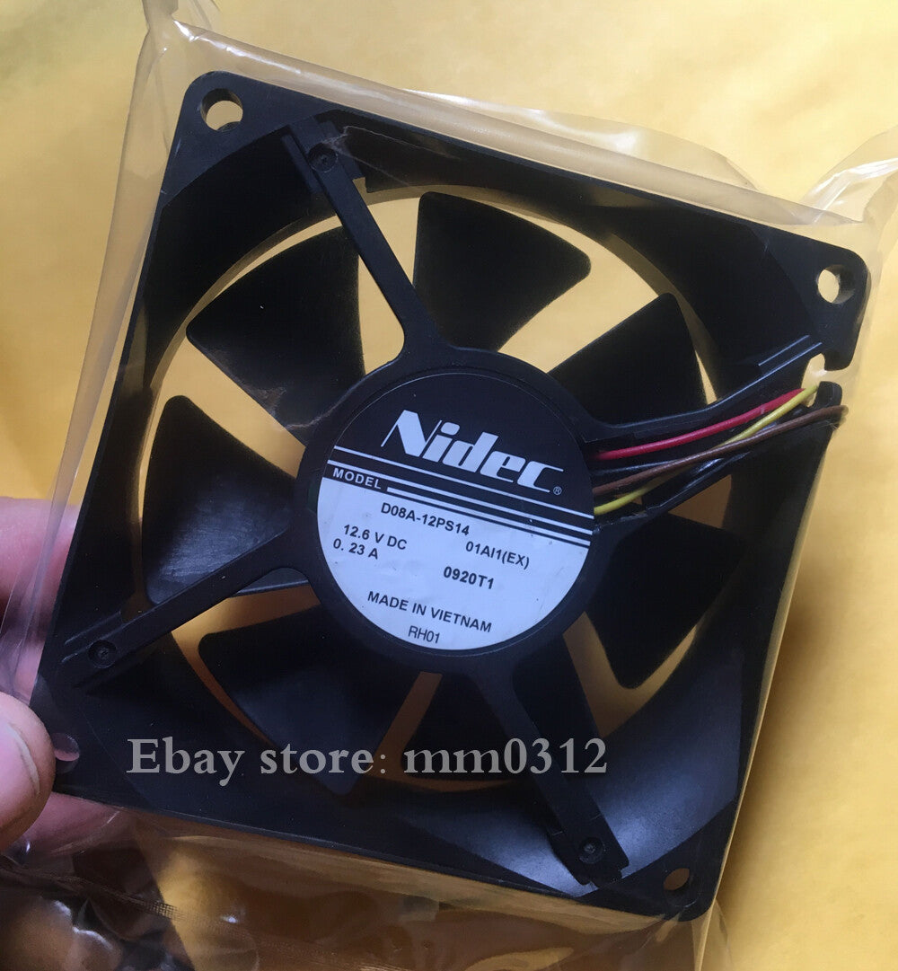 1PCS NIDEC 8CM 12.6V 0.23A D08A-12PS14 80mm for Hitachi projector fans 4pin