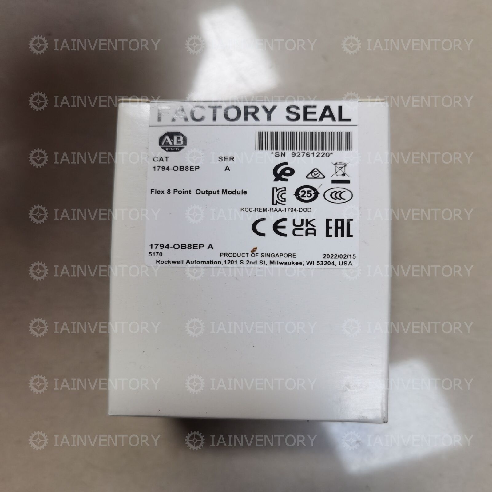 Allen Bradley 1794-OB8EP: Industrial Clamp Set, 12-Piece, Steel Construction - ALLEN BRADLEY