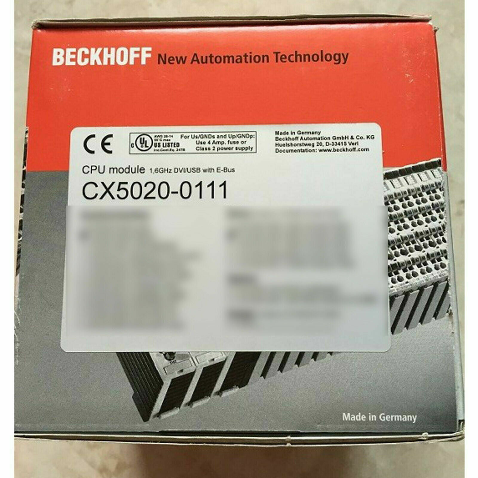 new 1PC BECKHOFF CX5020-0111 CPU Module CX5020-0111 In Box - BECKHOFF