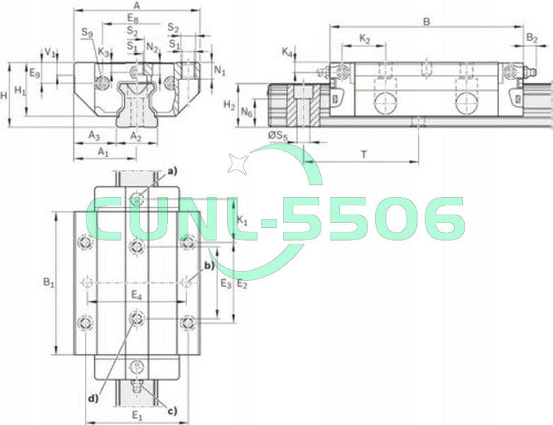 1Pcs For Rexroth linear guide carriage R165371420 RUNNER BLOCK BALL BEARING