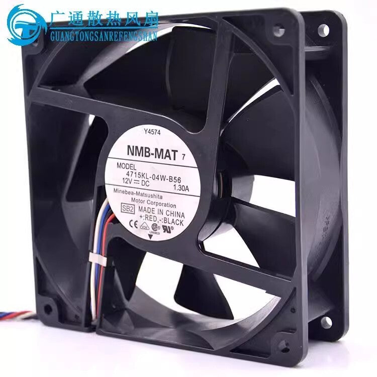 NMB 4715KL-04W-B56 12038 DC12V 1.3A 12CM 4-Wire Cooling Fan