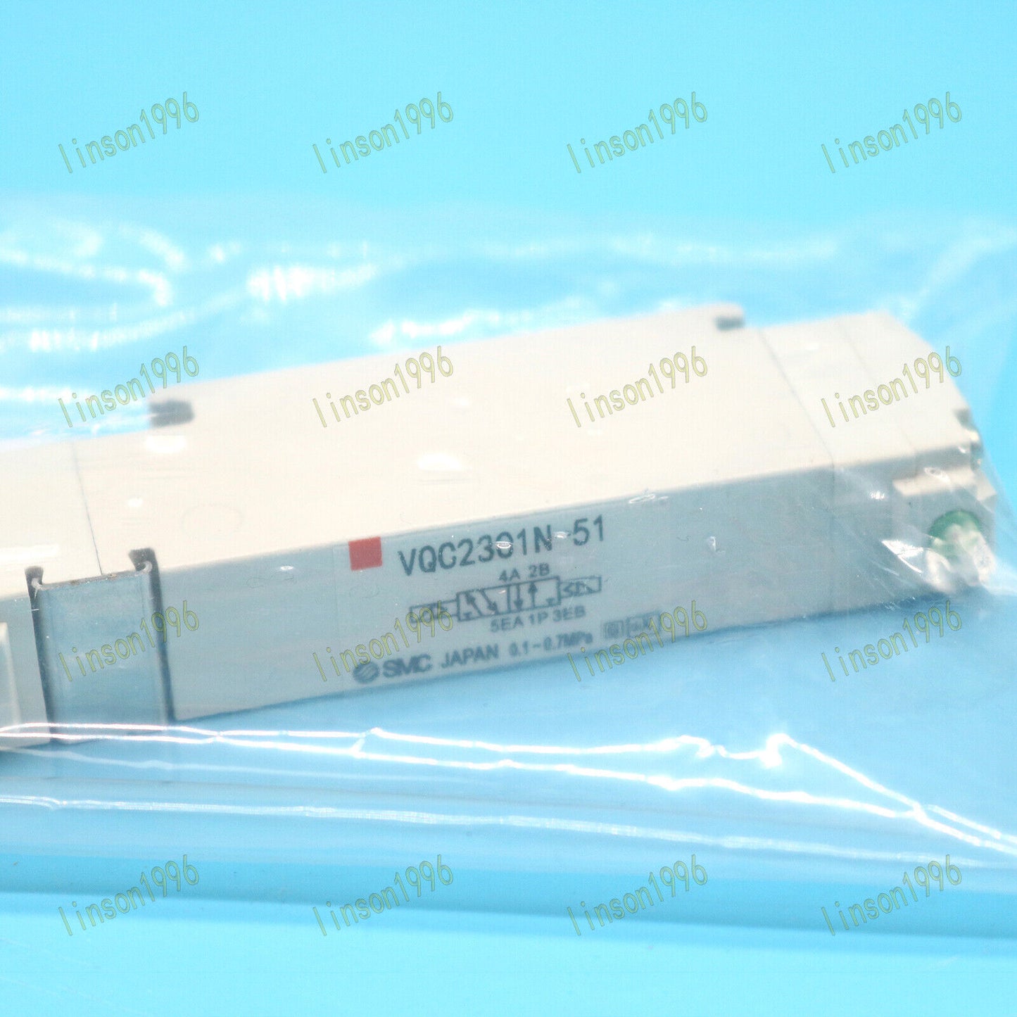 SMC VQC2301N-51 Solenoid Valve with 23/32 Inch Port Size and Stainless Steel Material for Industrial Applications - SMC