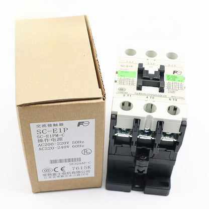 new Fuji SC-E1P 220V Contactor SCE1P 1Pcs. - FUJI