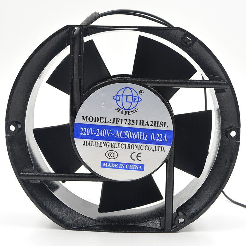 1pcs  JIAFENG JF17251HA2HSL AC 220V 50/60Hz 0.22A 170*150*51mm fan