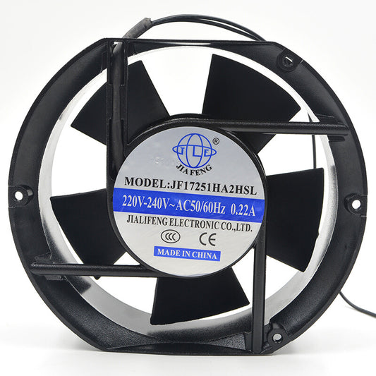 1pcs  JIAFENG JF17251HA2HSL AC 220V 50/60Hz 0.22A 170*150*51mm fan