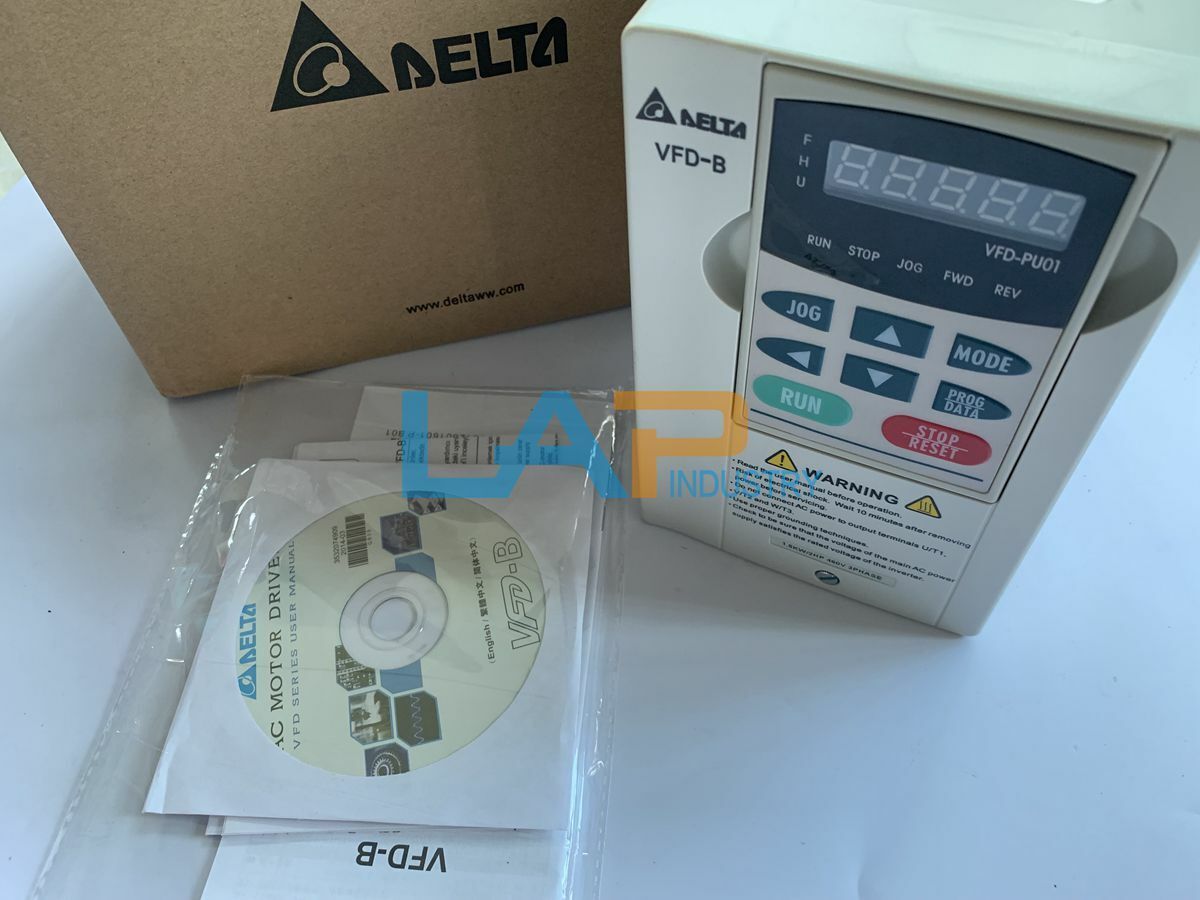 new 1PCS For DELTA Inverter VFD015B43A 3PH 380-480V 5.7A50/60Hz - DELTA CONTROLS