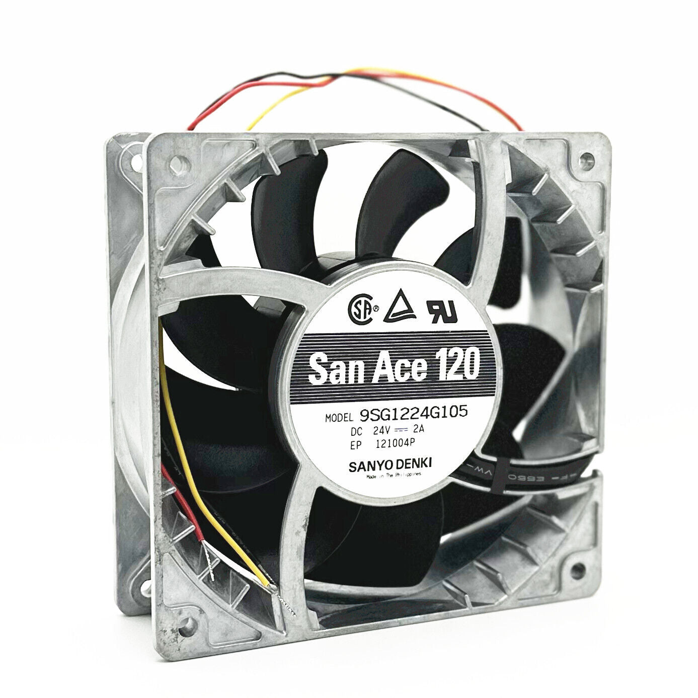 new Sanyo SAN ACE 120 9SG1224G105 12038 24V 2A High Air Volume metal Fan 3-wire - SANYO