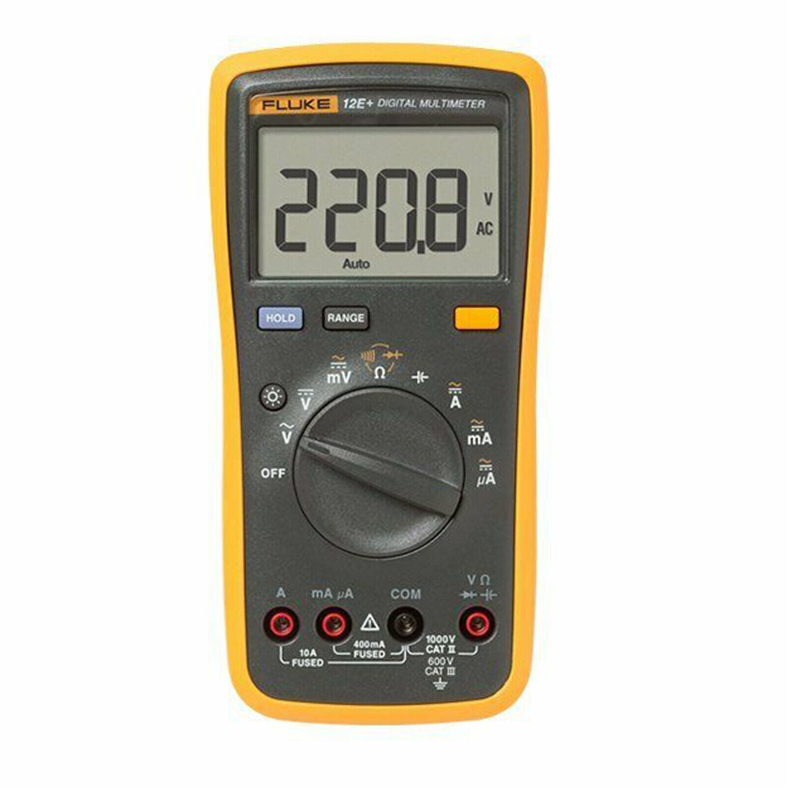 new FLUKE 12E+ Digital Multimeter AC DC Diode R C Voltage Current Ohm Capacitan