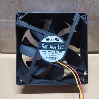 Sanyo 9G1212G1071 12038 DC12V 0.98A 12CM 3-Wire Silent Cooling Fan