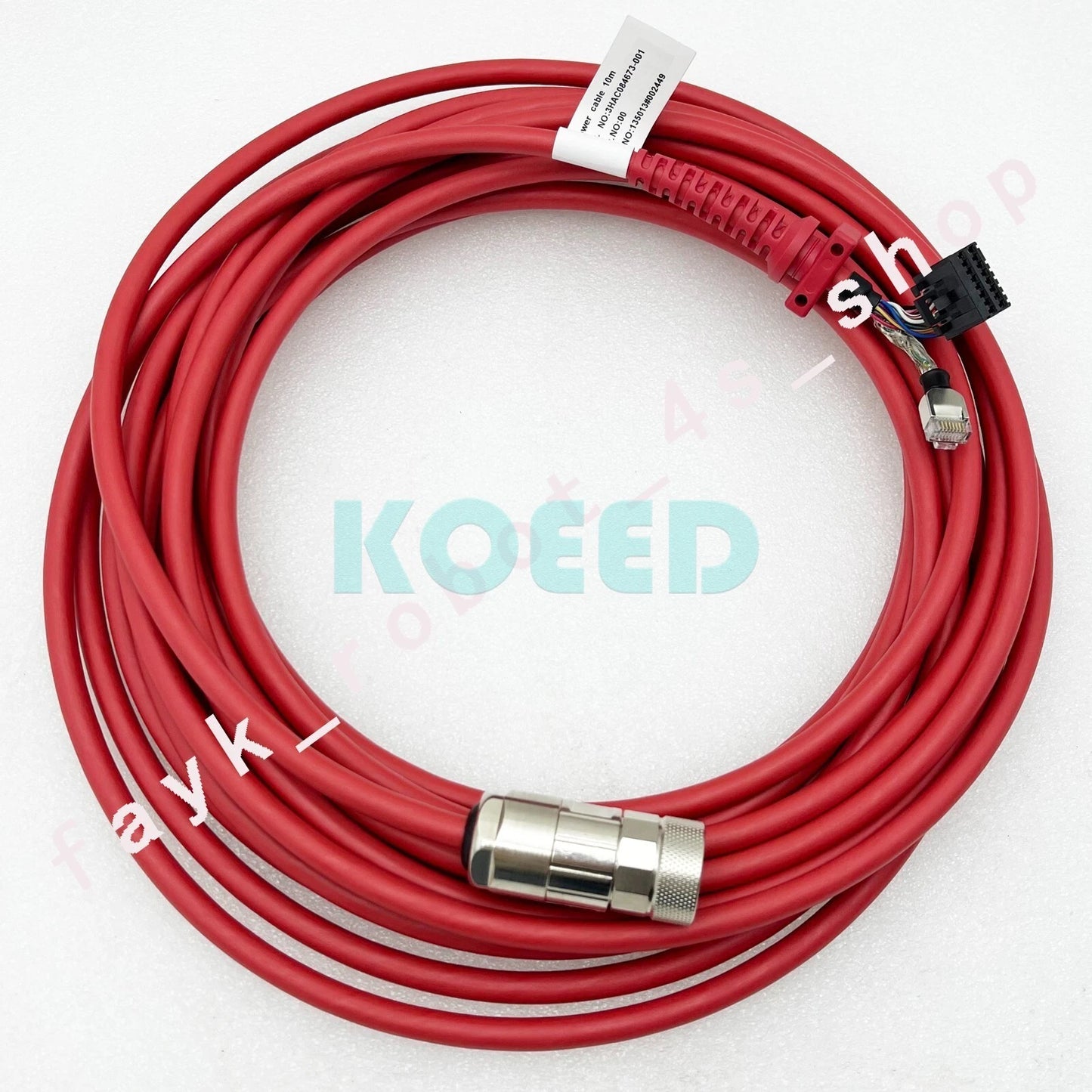1Pc 10M Cable plug For ABB robot DSQC3120 3HAC085590-001 teach pendant connector