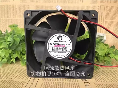 PELKO Motors R1238H24BPLB1 DC24V 0.37A 12CM Inverter Cooling Fan
