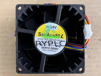 1pc San Ace 80L 9GL0824P1K04 24V 0.8A 8038 8CM Cooling Fan~