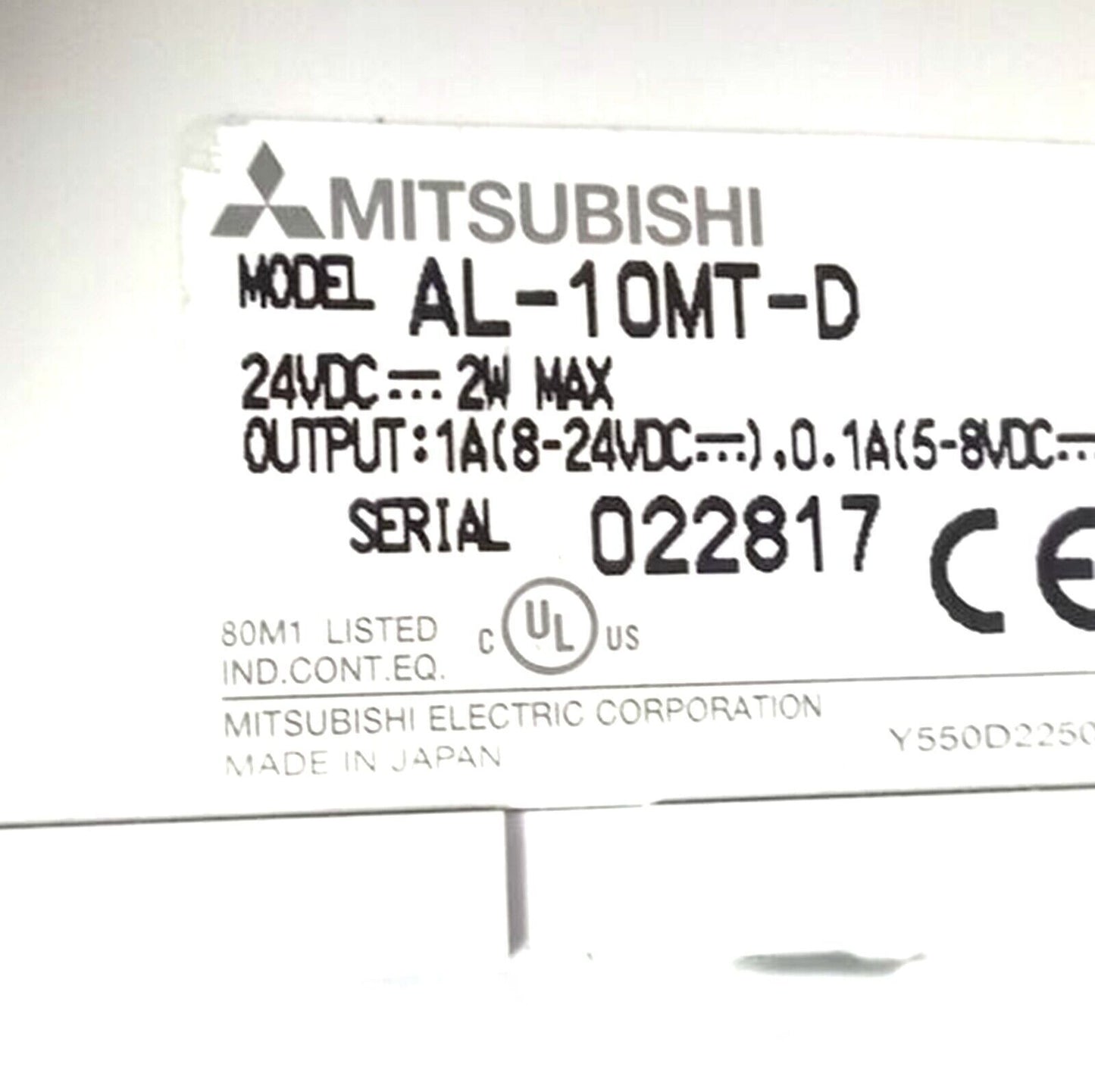 Mitsubishi AL10MTD PLC Module | High-Efficiency industrial control module with 24V DC input and 4-20mA output | AL10MTD | 24V DC input | 4-20mA output | High reliability and precision - MITSUBISHI