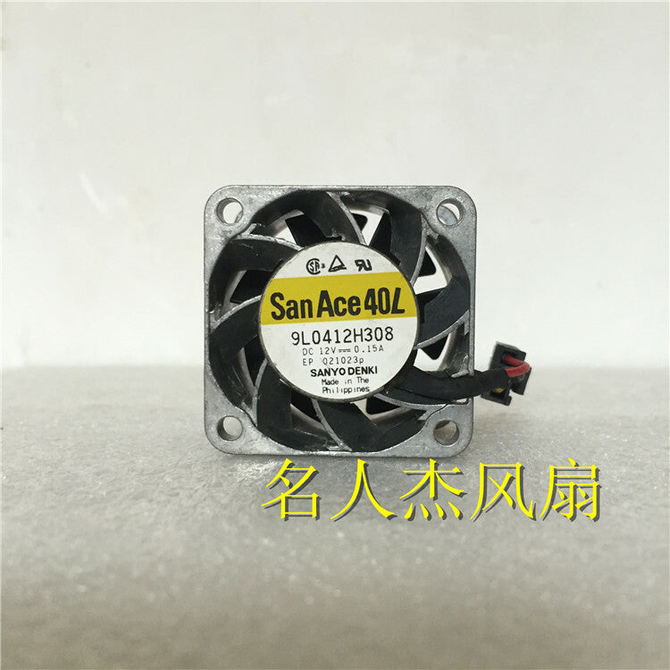 1pcs SANYO 9L0412H308 12V 0.15A 4028 4cm metal aluminum frame cooling fan