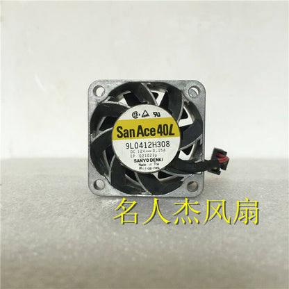 1pcs SANYO 9L0412H308 12V 0.15A 4028 4cm metal aluminum frame cooling fan