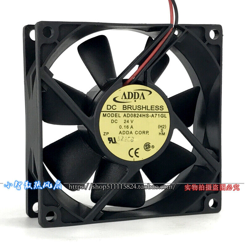 new ADDA AD0824HS-A71GL fan 80*80*25mm DC24V 0.16A 2pin
