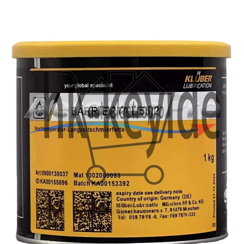 1Pcs KLUBER Lubrication Barrierta L 55/2 Grease 1Kg (2.2 lb) free ship.