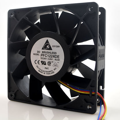 1pcs Delta PFC1224DE 24V 2.40A 12038 12CM inverter cooling fan