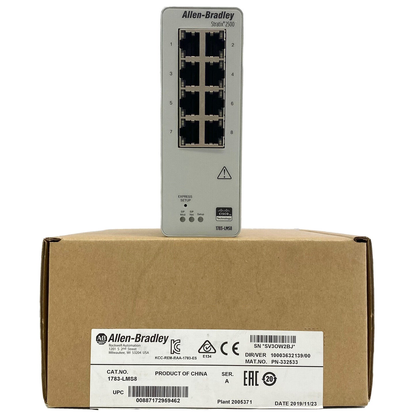 Ace Your Automation with Allen Bradley 1783-LMS8 EtherNet IP Switch - Reliable IP Switching for Industrial Applications - ALLEN BRADLEY